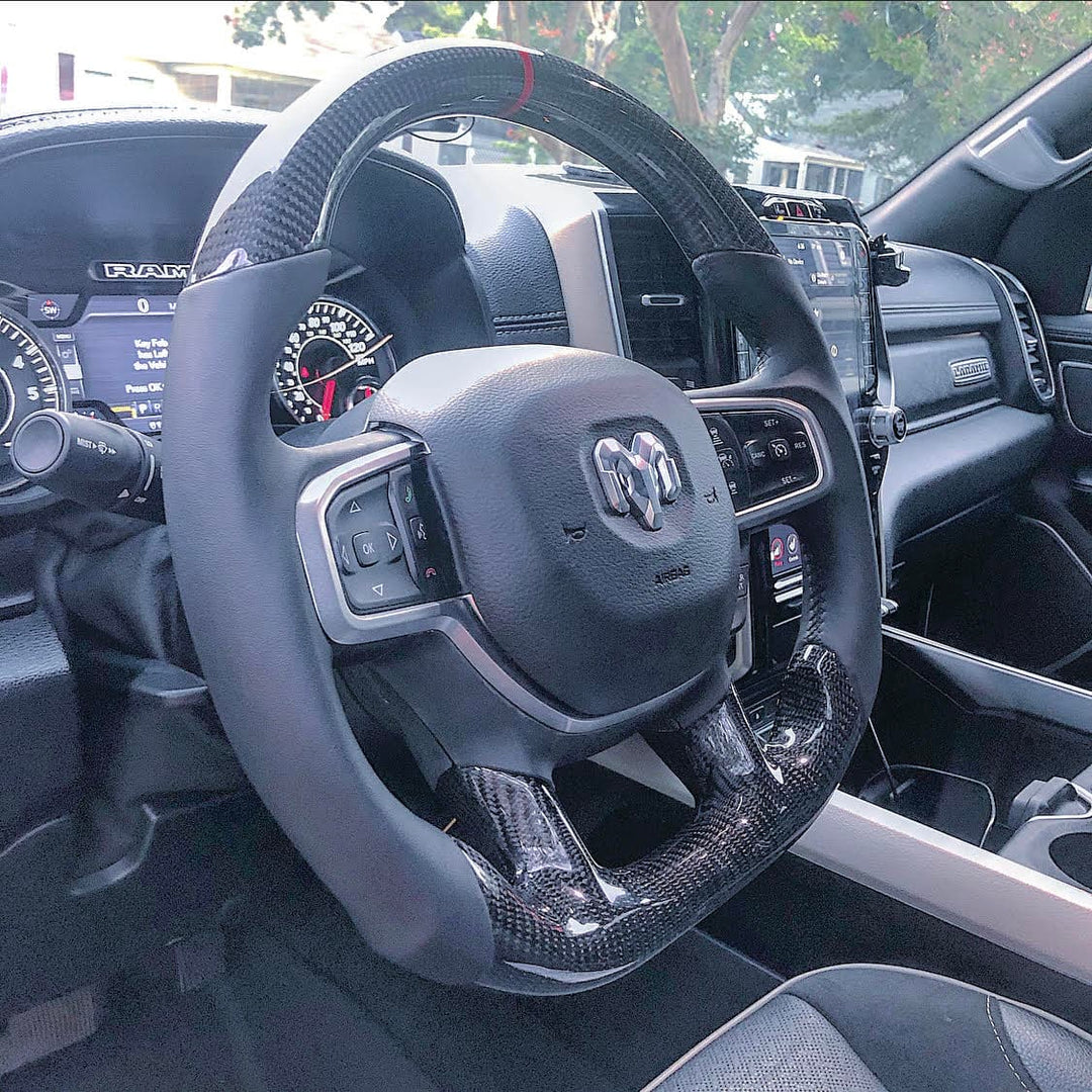 Dodge Ram 2019+ Carbon Edition Steering Wheel