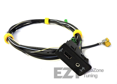 OEM USB/3.5mm Aux Input with Wiring Harness for MIB2
