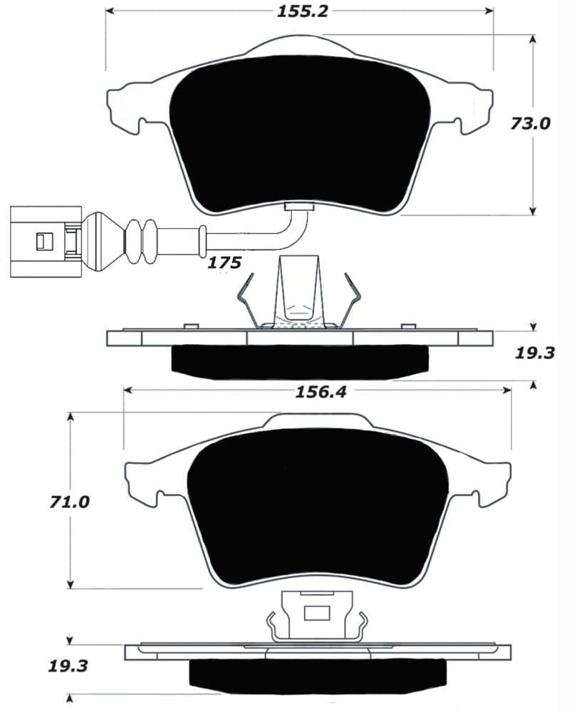 Porterfield R4-S Pads AP915.3 (Front)