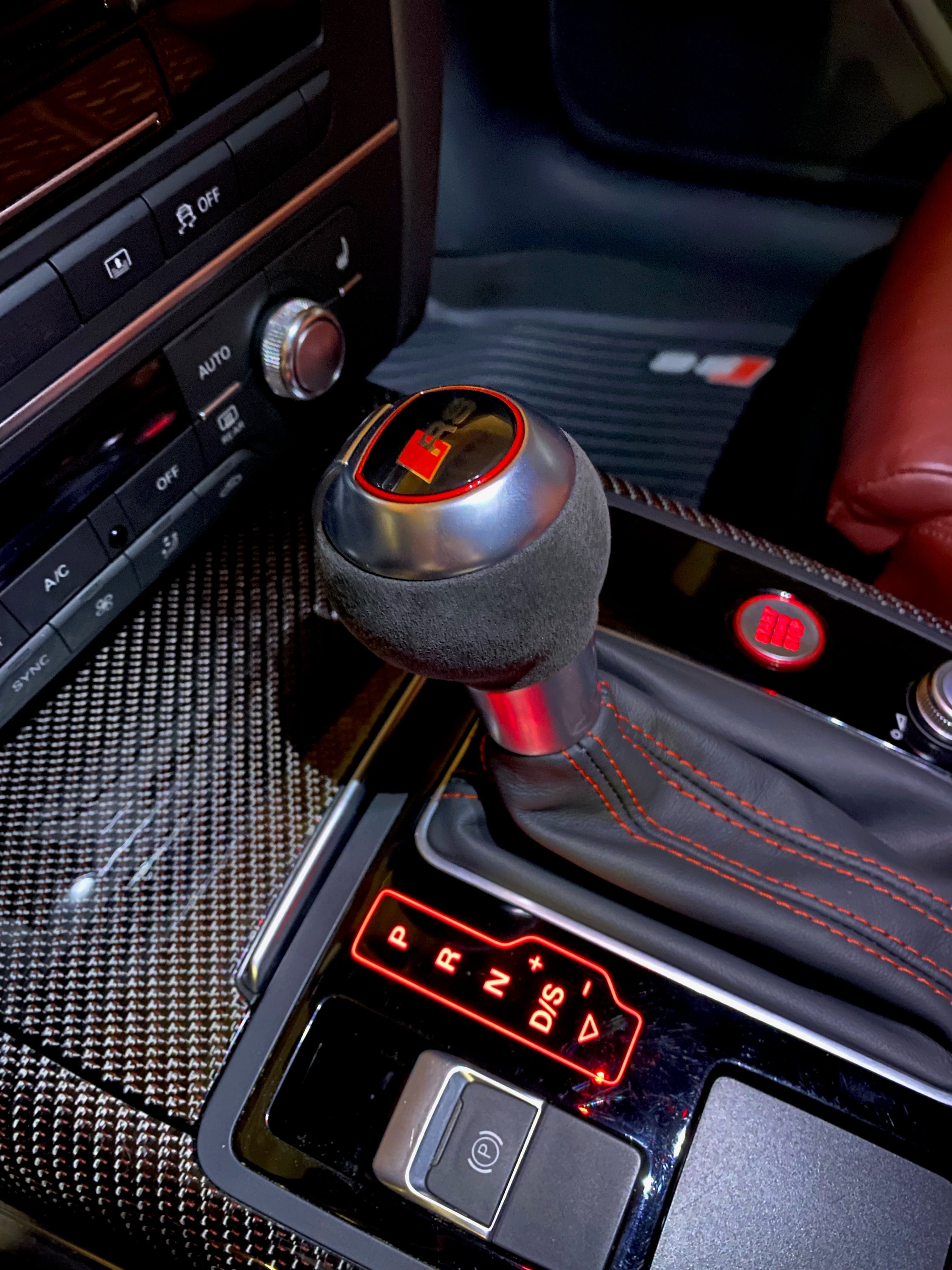 ORIGINAL AUDI RS3 Alcantara poignée de levier vitesses DSG Tuning sport  cuir bouton de vitesses EUR 234,90 - PicClick FR