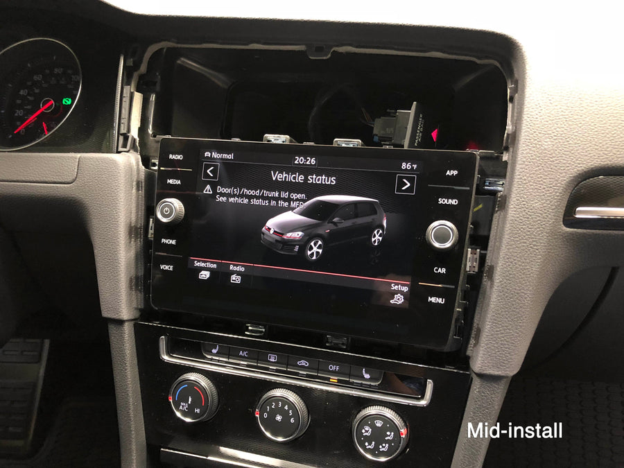 VW MK7 Golf/GTI/Golf R/E-Golf 8" Glass Display Retrofit Kit