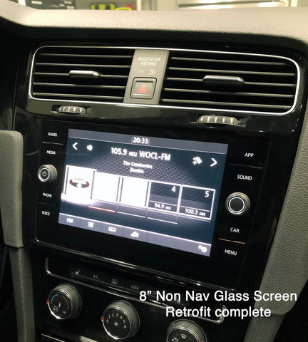 VW MK7 Golf/GTI/GolfR/E-Golf 8" Glass Display Retrofit Kit (Nav/Non Nav)