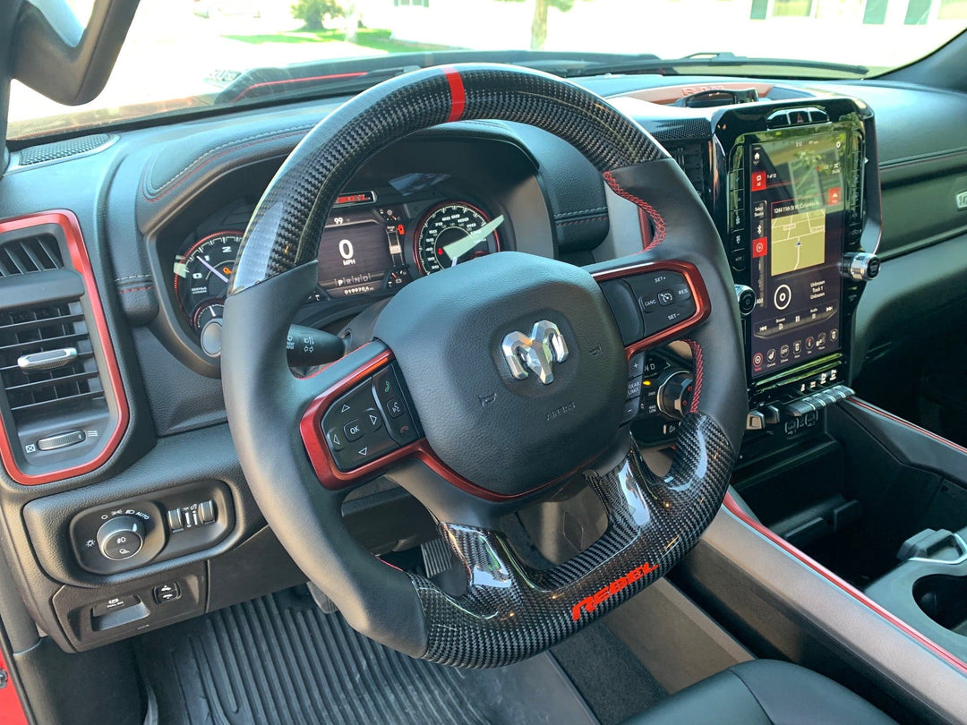 Dodge Ram 2019+ Carbon Edition Steering Wheel