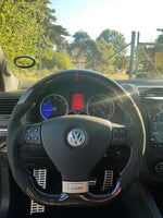 Load image into Gallery viewer, EZT Carbon Fiber-Alcantara Steering Wheel (VW MK5)
