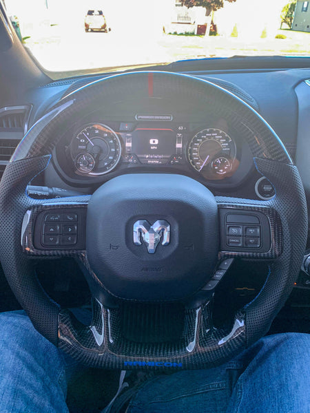 Dodge Ram 2019+ Carbon Edition Steering Wheel