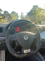 Load image into Gallery viewer, EZT Carbon Fiber-Alcantara Steering Wheel (VW MK5)
