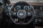 Load image into Gallery viewer, EZT Carbon Fiber-Perforated Steering Wheel (VW MK7/MK7.5)
