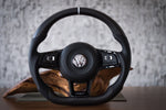 Load image into Gallery viewer, EZT Carbon Fiber-Perforated Steering Wheel (VW MK7/MK7.5)
