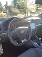 Load image into Gallery viewer, EZT Carbon Fiber-Alcantara Steering Wheel (VW MK5)
