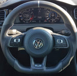 Load image into Gallery viewer, EZT Carbon Fiber-Perforated Steering Wheel (VW MK7/MK7.5)
