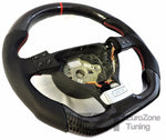 Load image into Gallery viewer, EZT Carbon Fiber-Perforated Steering Wheel (VW MK5)
