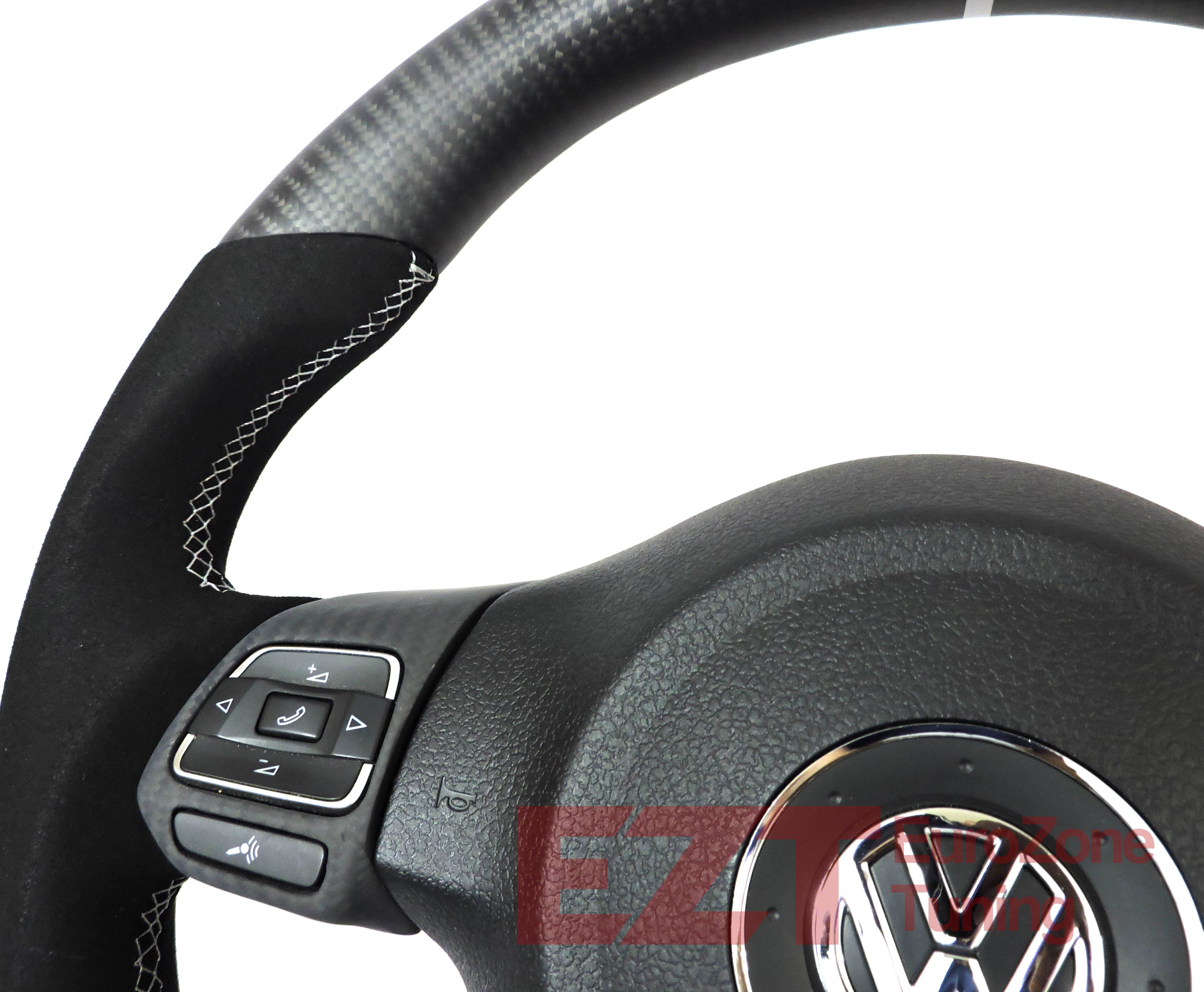 Auto Interior Technic - Grey MK6 #Alcantara steering wheel wrap. MK7 wrap  also available on our website: www.autointeriortechnic.com #volkaswagen  #gti #mk7 #mk6 #golf #golfgti #golfr #vw #vwgti #autointeriortechnic