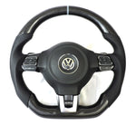 Load image into Gallery viewer, VW MK6 Carbon Edition Steering Wheel (Golf/GLI/GTI/GolfR/ CC/Passat/Tiguan/EOS)
